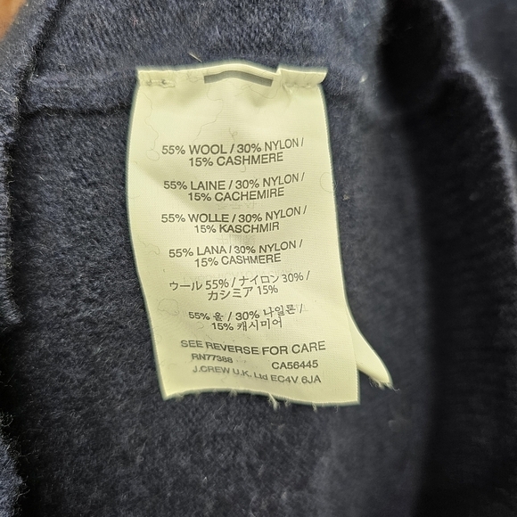 J. Crew V-Neck Cashmere Cardigan Sweater Size S - Picture 4 of 6